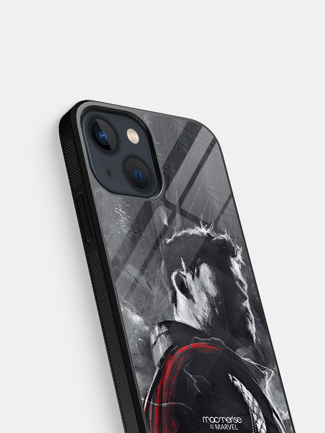 Charcoal Art Thor - iPhone 13 Mini Glass Cover