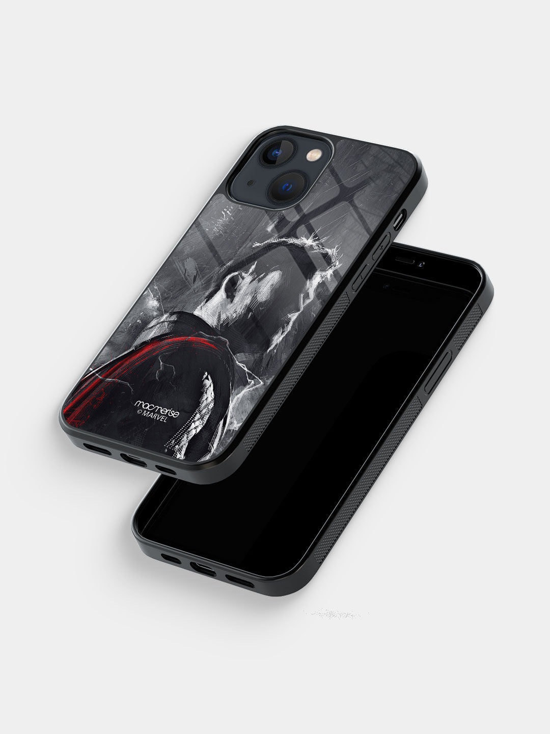 Charcoal Art Thor - iPhone 13 Mini Glass Cover