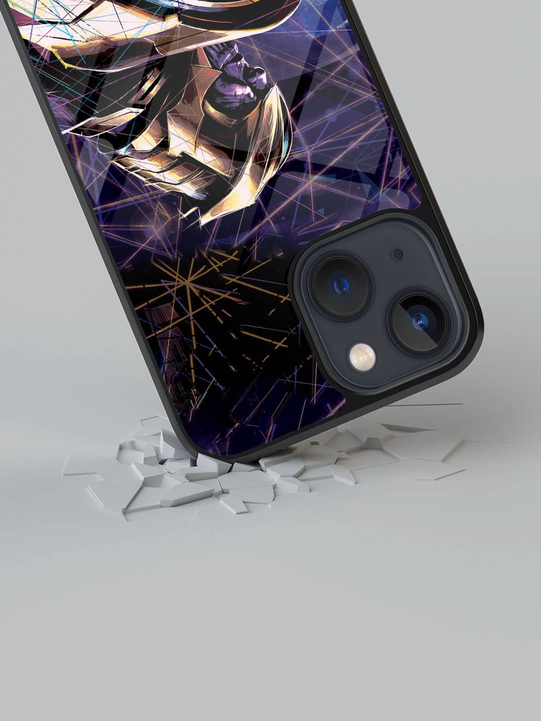Thanos on Edge - iPhone 13 Mini Glass Cover