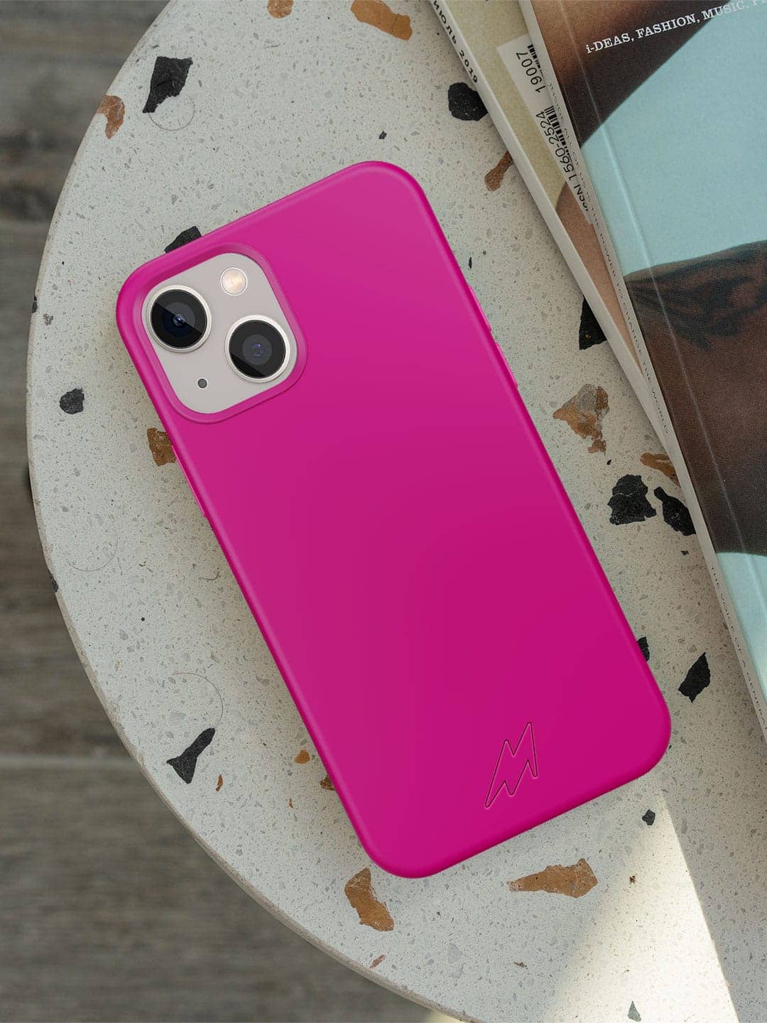 Basics - iPhone 13 Mini Cover Silicone Fuschia Pink