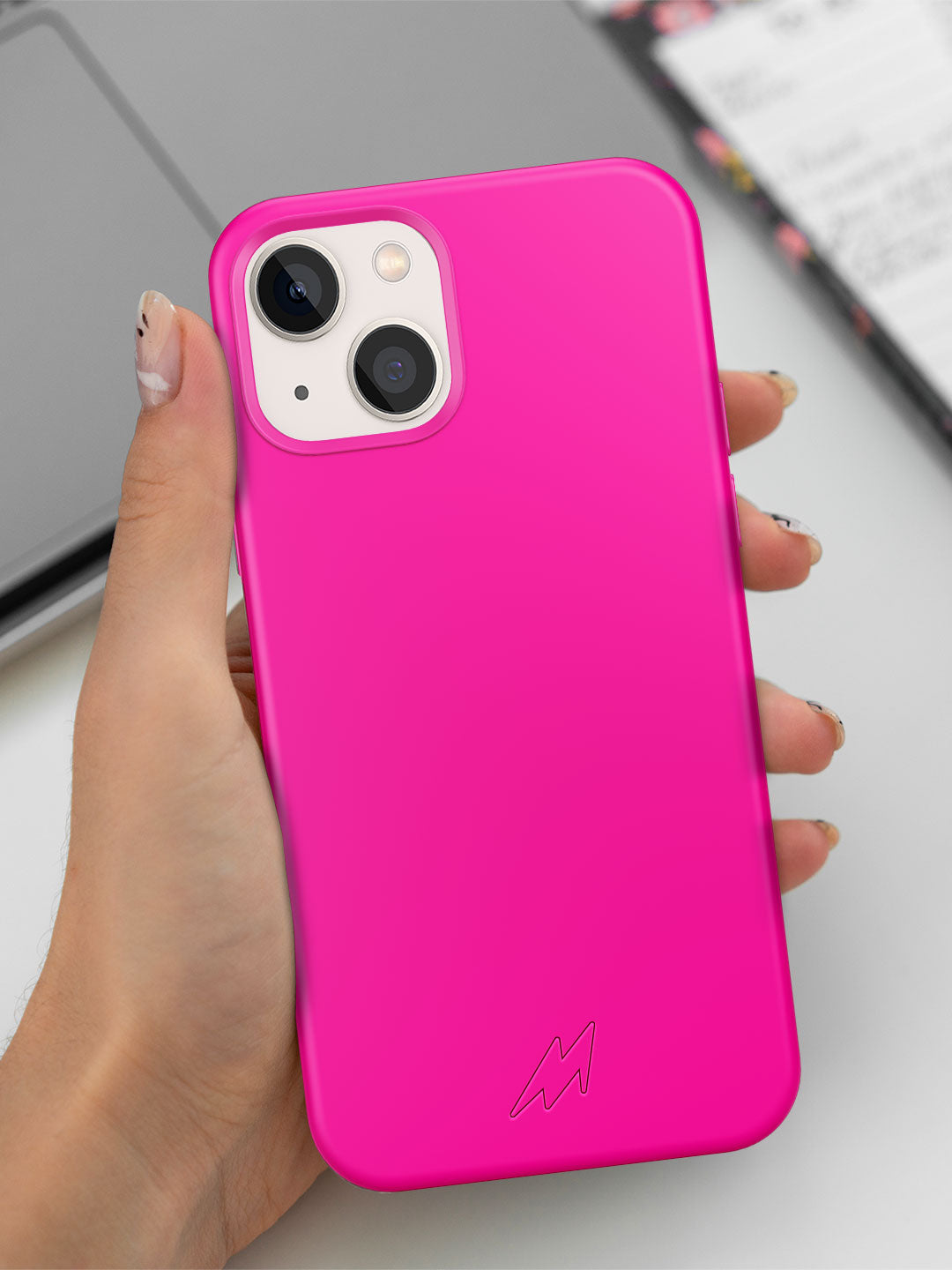 Basics - iPhone 13 Mini Cover Silicone Fuschia Pink