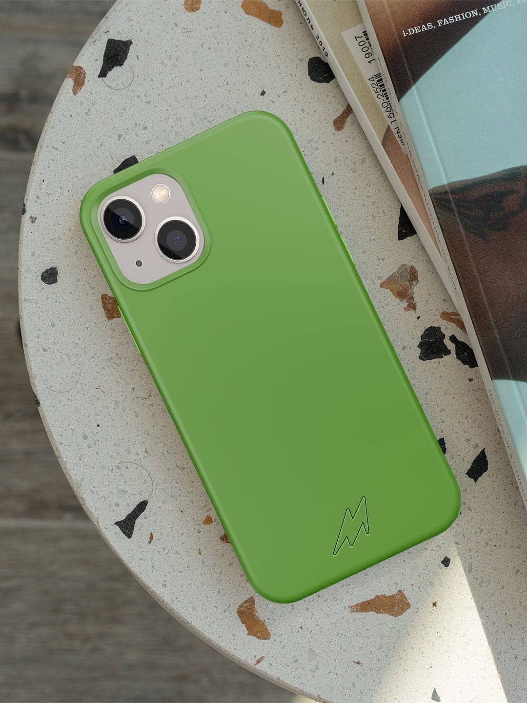 Basics - iPhone 13 Mini Cover Silicone Leaf Green