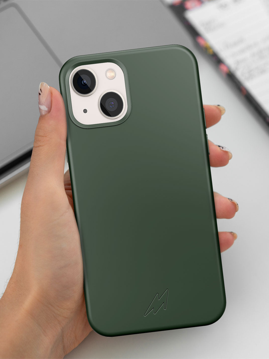 Basics - iPhone 13 Mini Cover Silicone Olive Green