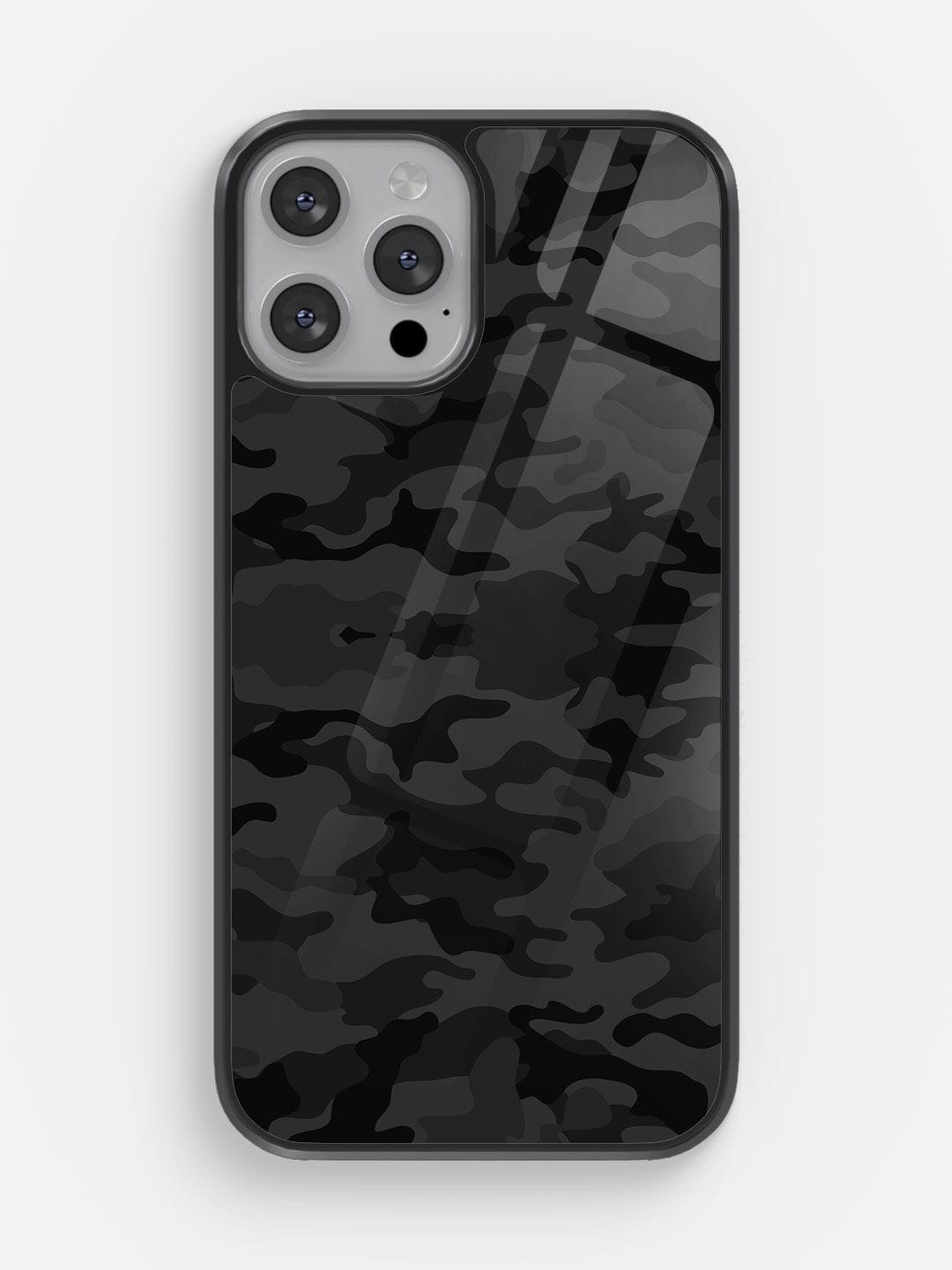 Camo Army Black - iPhone 13 Pro Glass Cover