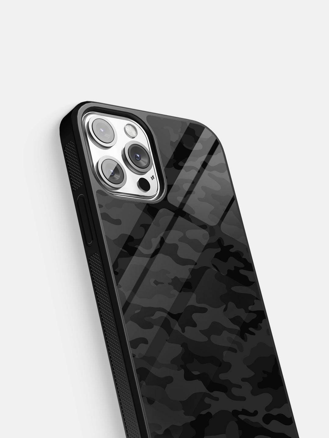 Camo Army Black - iPhone 13 Pro Glass Cover