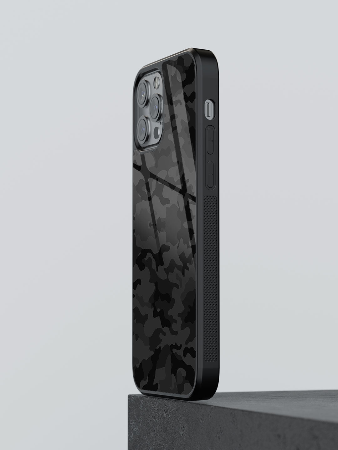 Camo Army Black - iPhone 13 Pro Glass Cover
