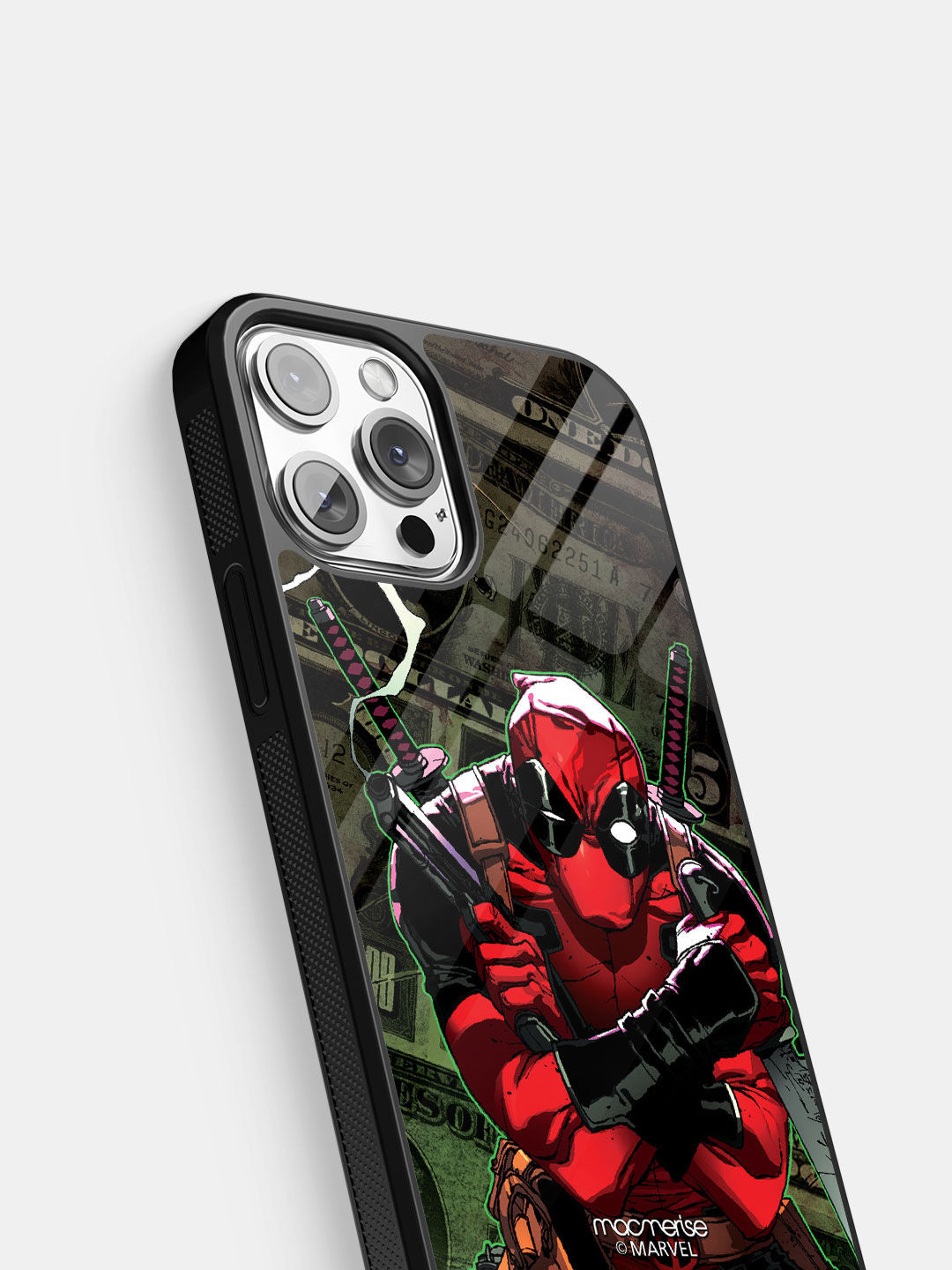 Deadpool Dollar - iPhone 13 Pro Glass Cover