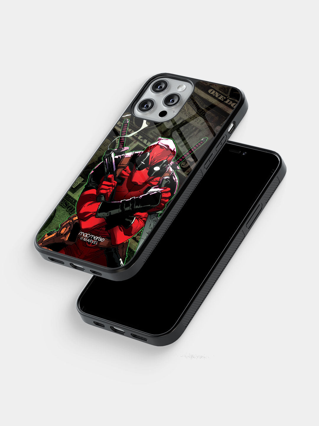 Deadpool Dollar - iPhone 13 Pro Glass Cover
