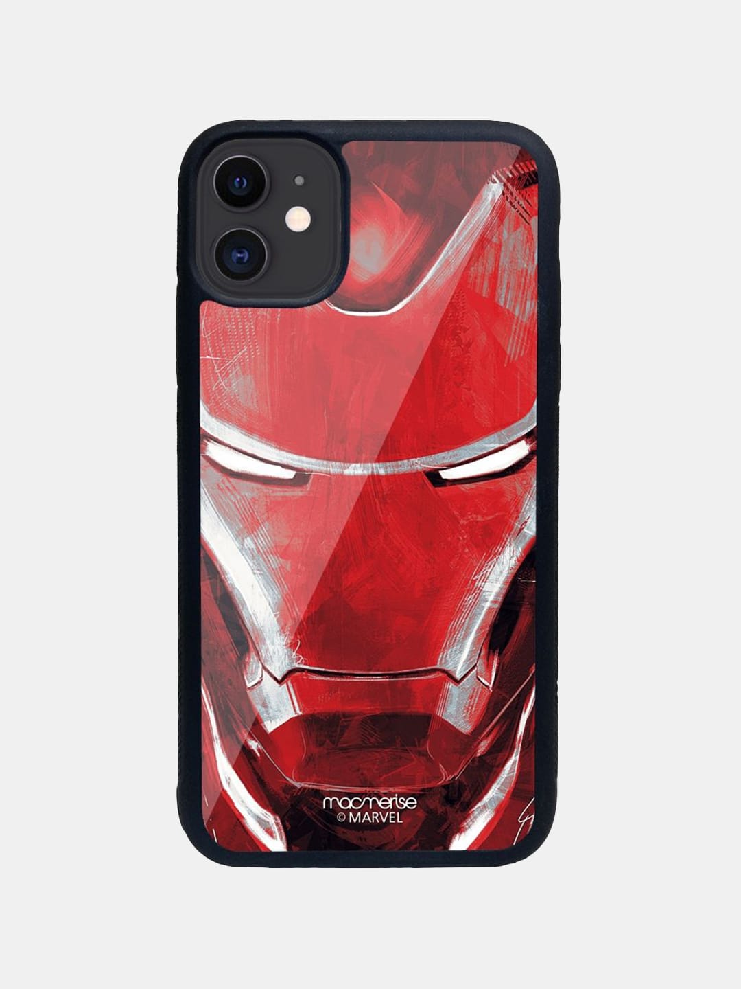 Charcoal Art Iron man - iPhone 11 Glass Cover