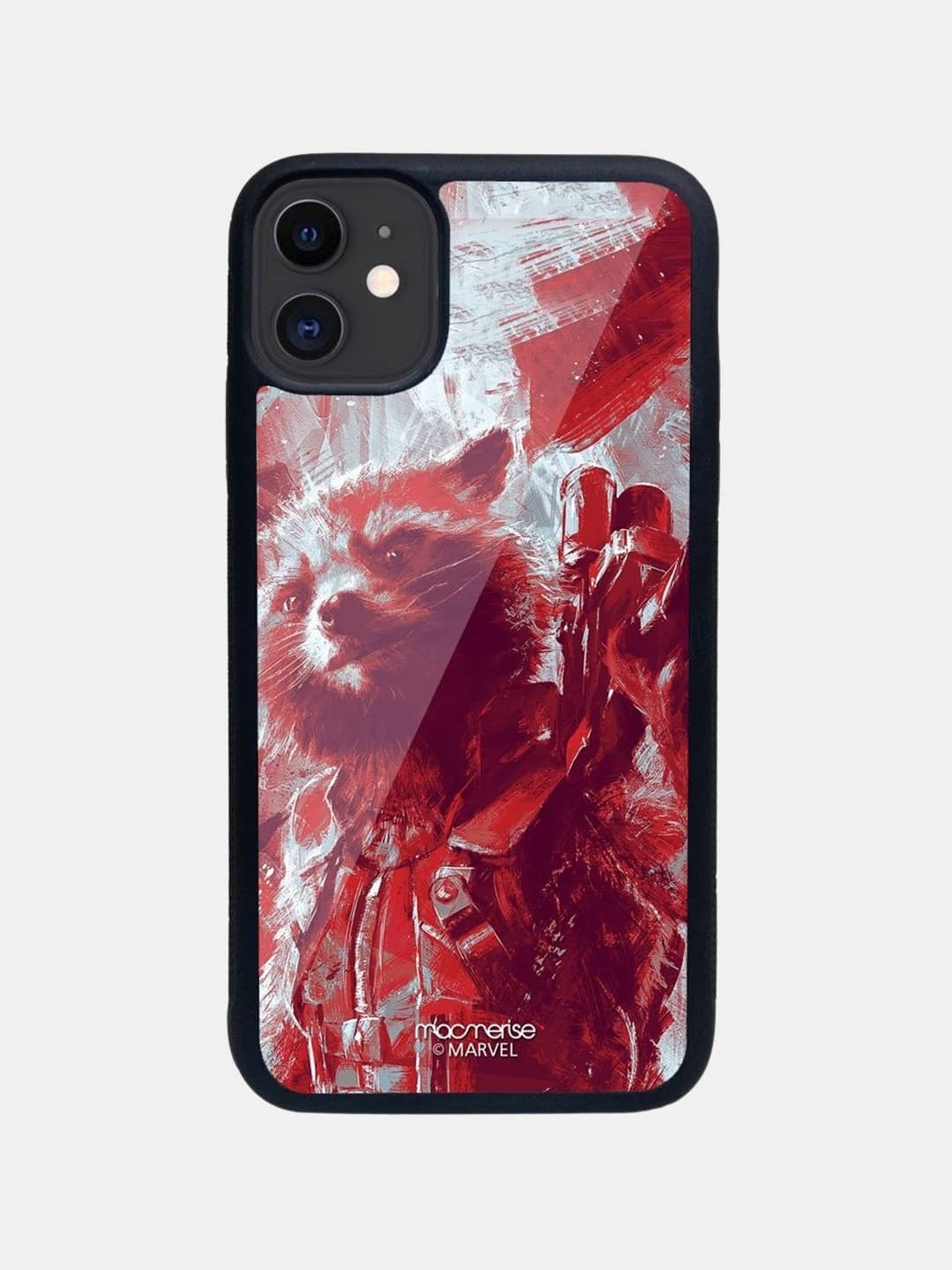 Charcoal Art Rocket - iPhone 11 Glass Cover