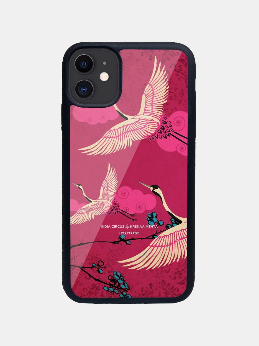 Flying flamingoes - iPhone 11 Glass Cover
