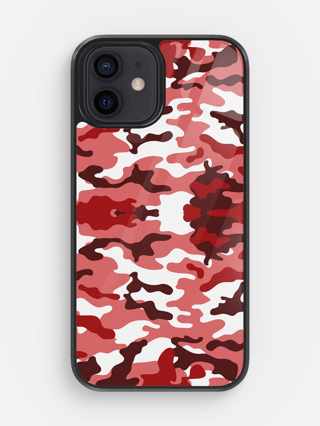 Camo Indian Red - iPhone 12 Glass Cover