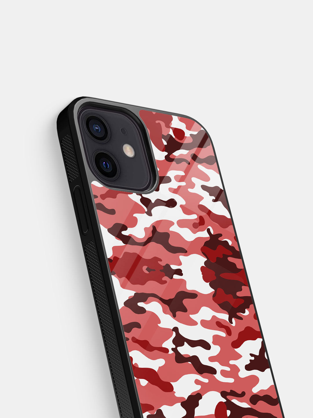 Camo Indian Red - iPhone 12 Glass Cover