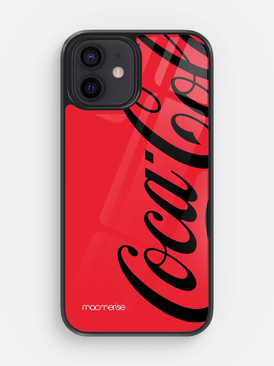 Coke Red Black - iPhone 12 Glass Cover