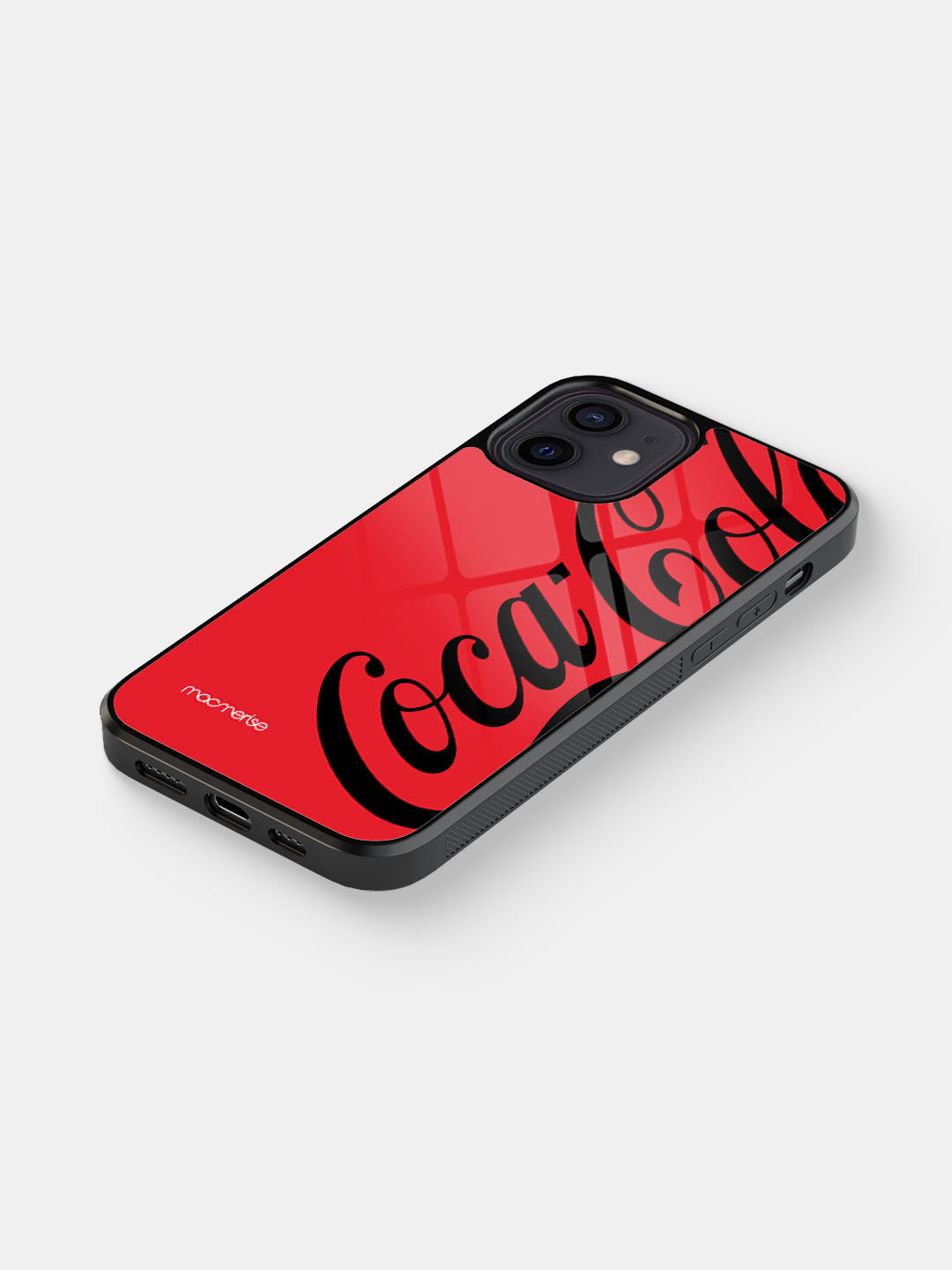 Coke Red Black - iPhone 12 Glass Cover