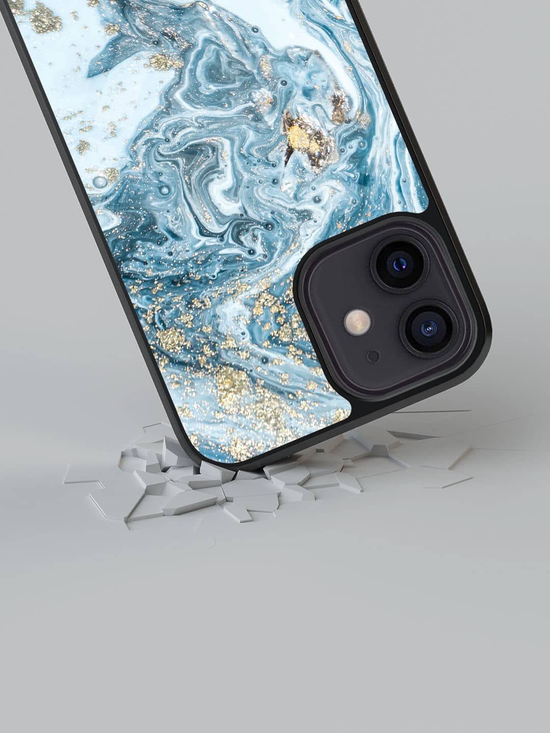 Marble Blue Macubus - iPhone 12 Glass Cover