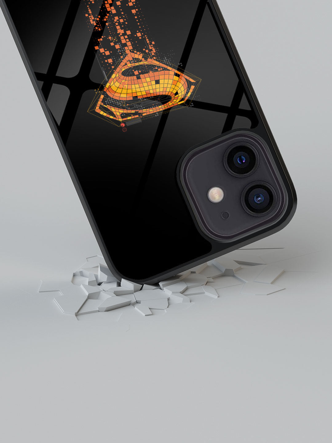 Superman Mosaic - iPhone 12 Glass Cover