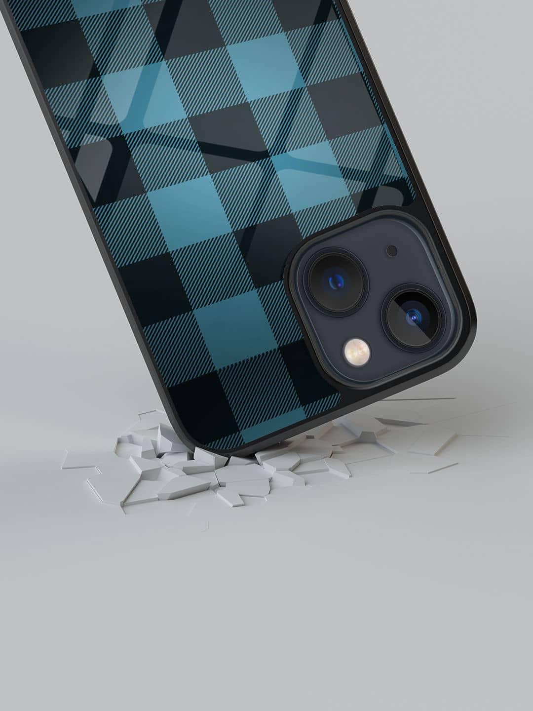 Checkmate Blue - iPhone 13 Glass Cover