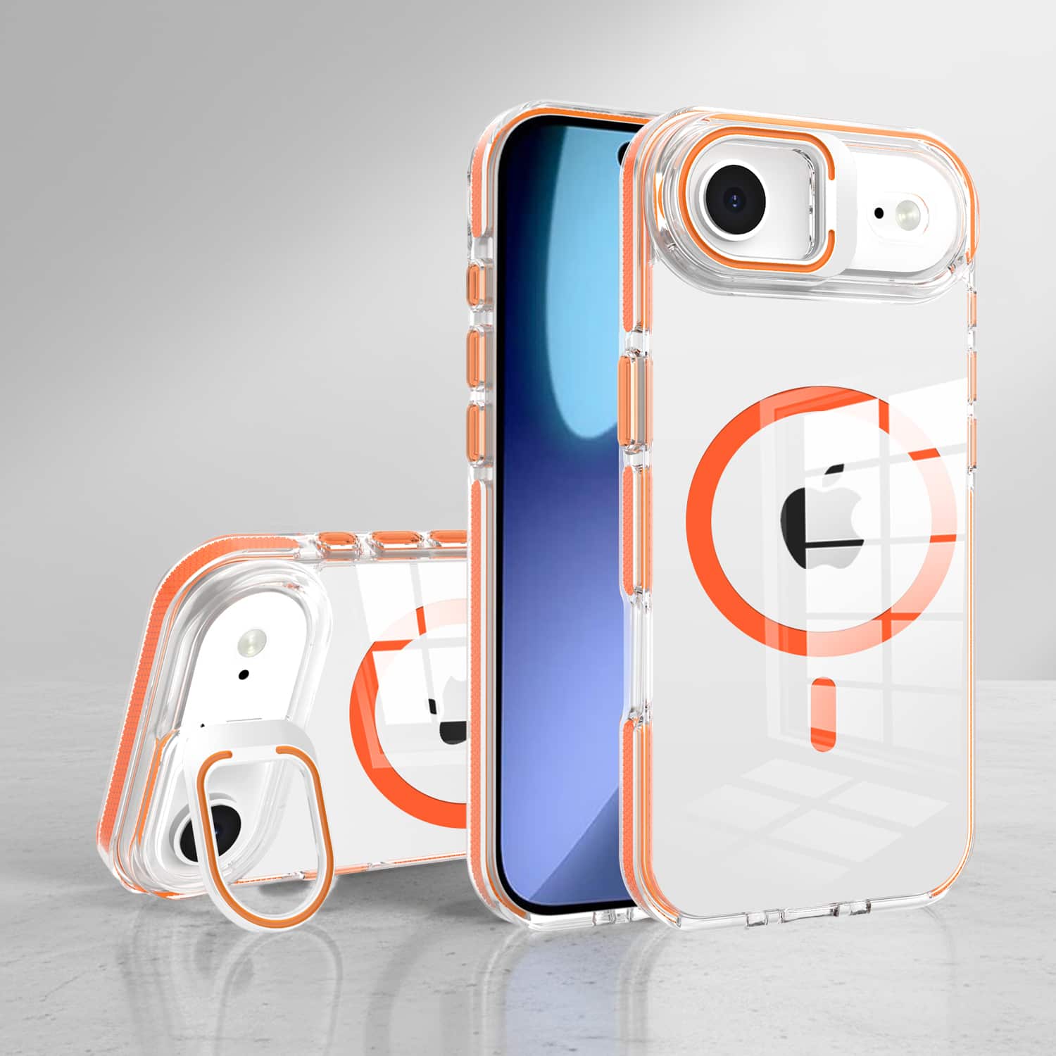 Basics - iPhone Air Cover - Clear Kickstand