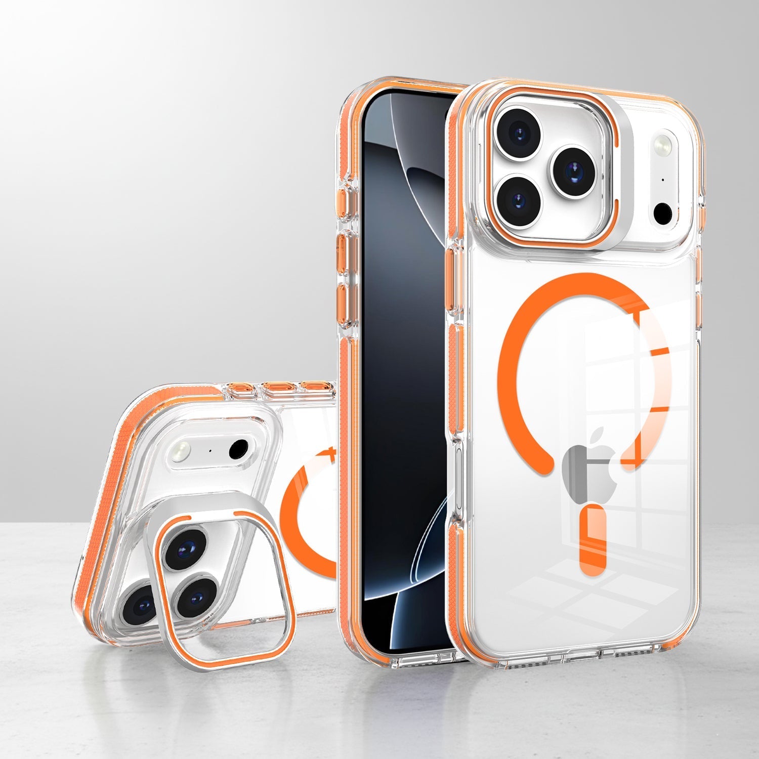 iPhone 17 Pro Cover - Clear Kickstand