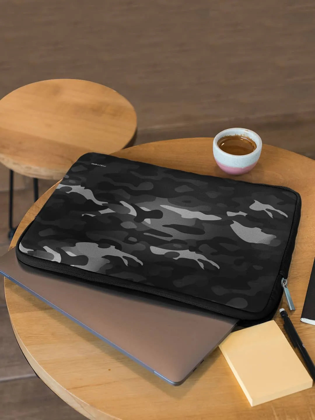 Camo Gunmetal Grey - Laptop Sleeve - Neoprene
