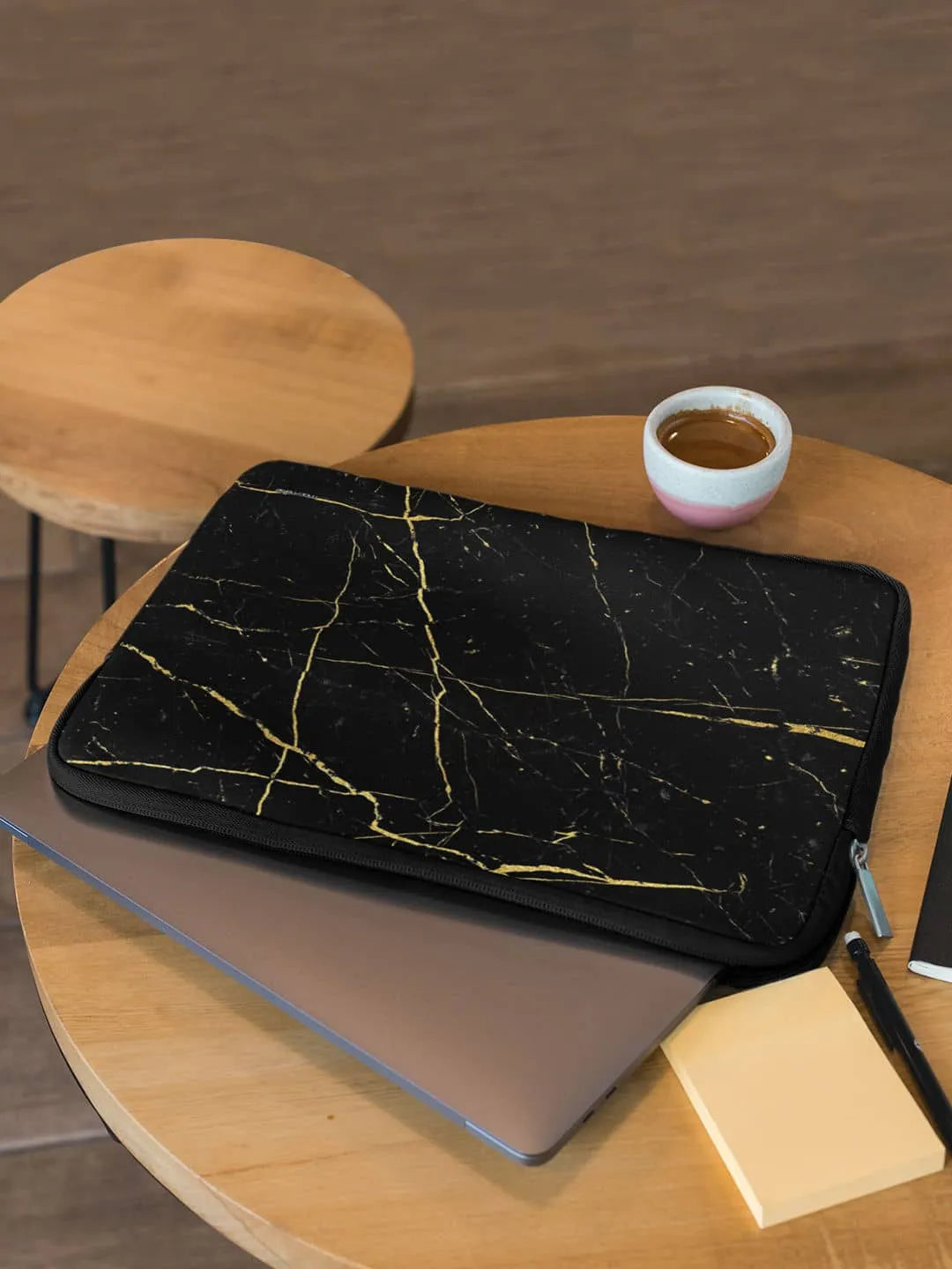 Marble Black Onyx - Laptop Sleeve - Neoprene