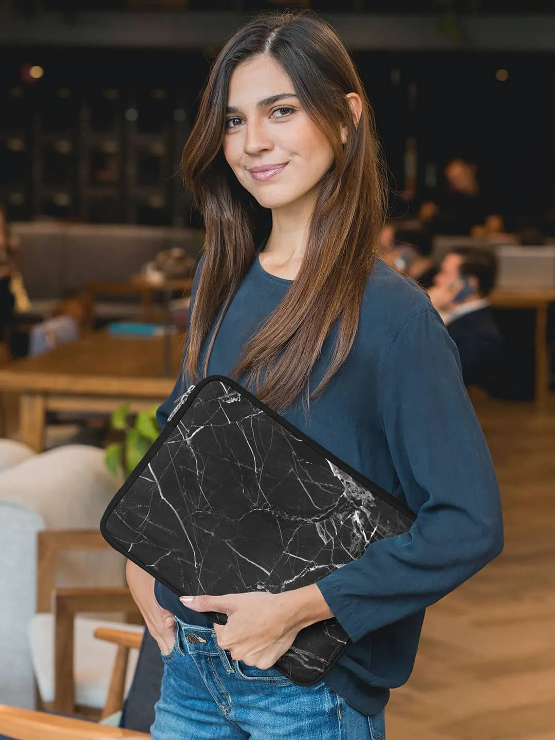 Marble Noir Belge - Laptop Sleeve - Neoprene