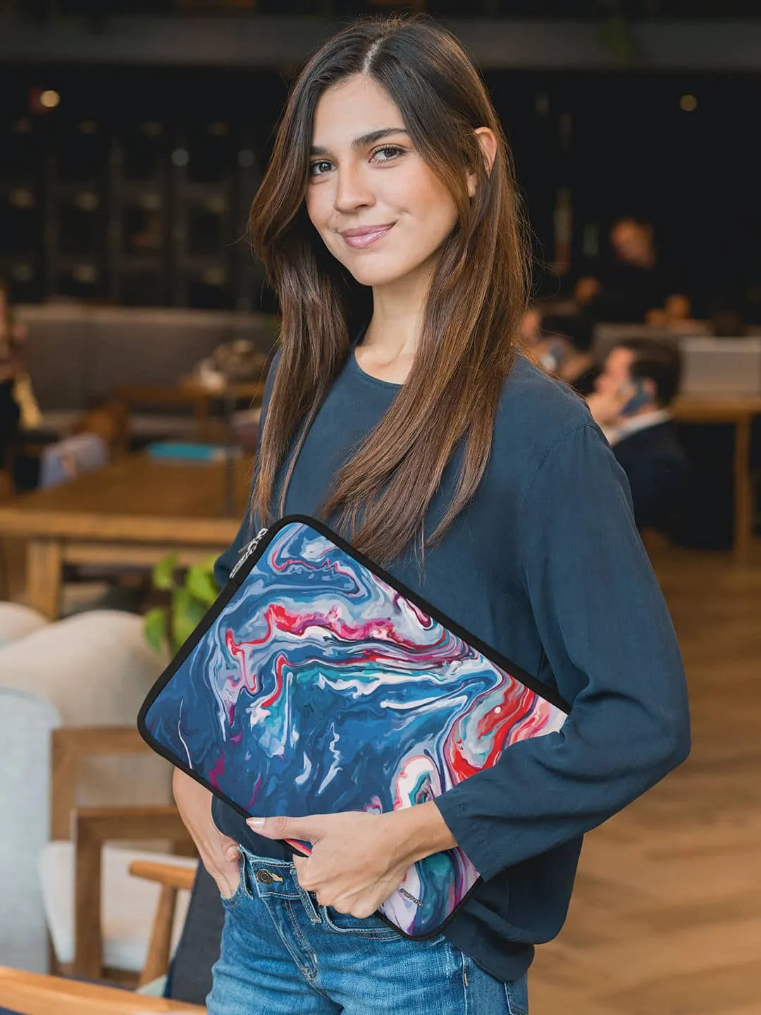 Liquid Funk Blue - Laptop Sleeve - Neoprene