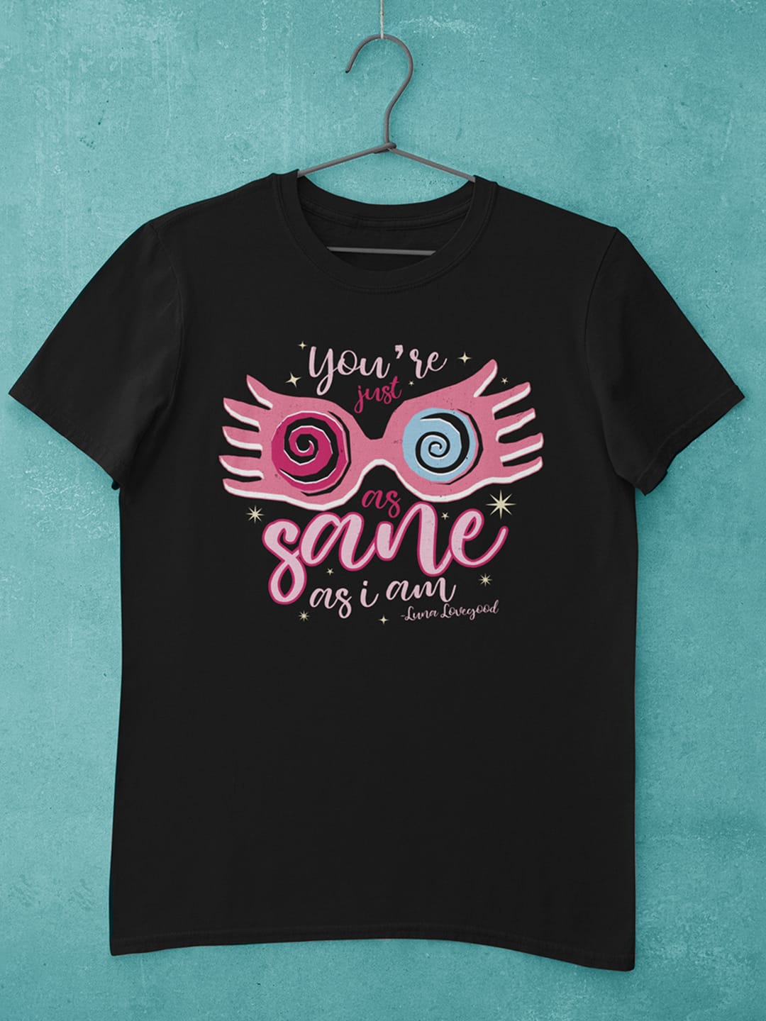 Luna Lovegood Quote - Womens T-Shirt - Regular Fit - Black - XL