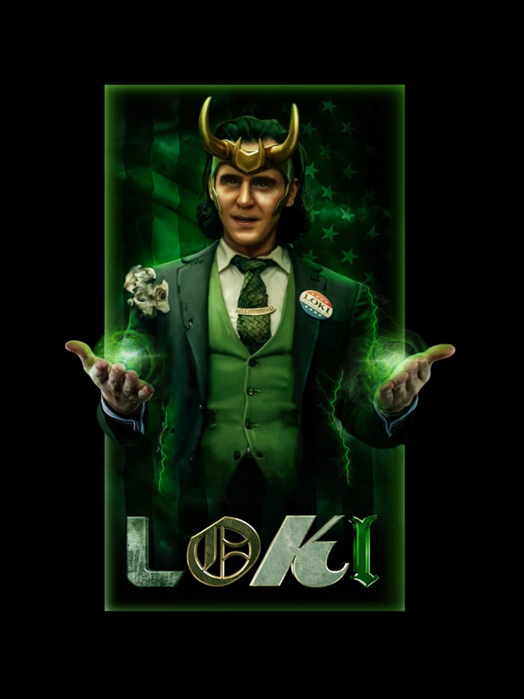 President Loki - Womens T-Shirt - Regular Fit - Black - XL