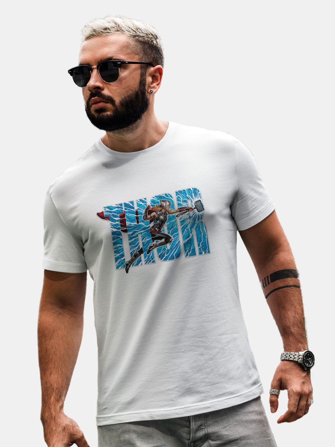 Goddes of Thunder - Mens T-Shirt White Small