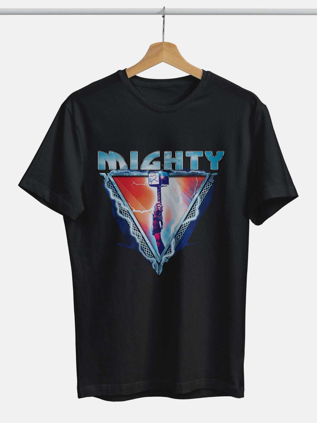 Mighty Mjolnir - Mens T-Shirt Black Small