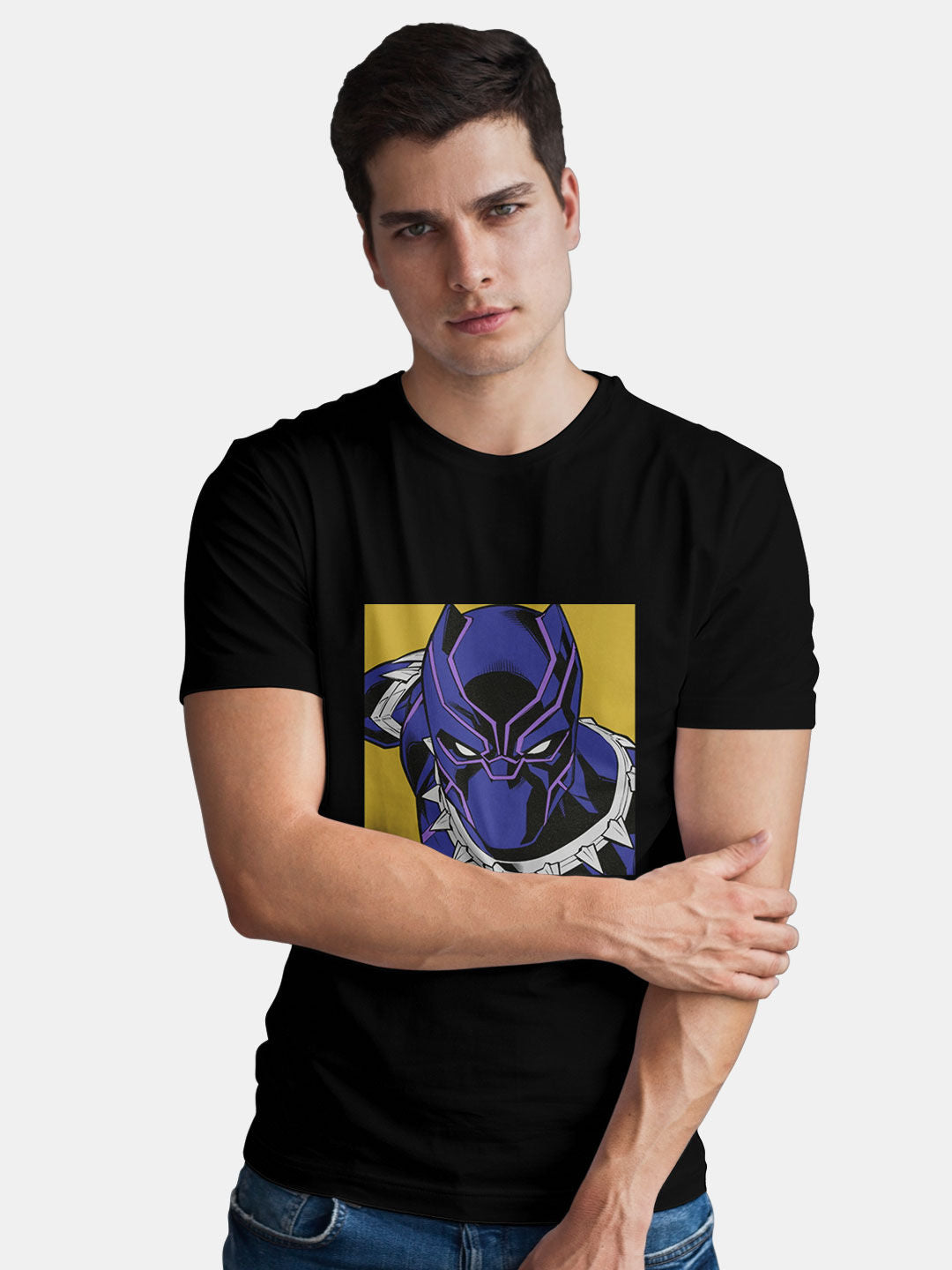 Comic Black Panther - Mens T-Shirt Black XXL