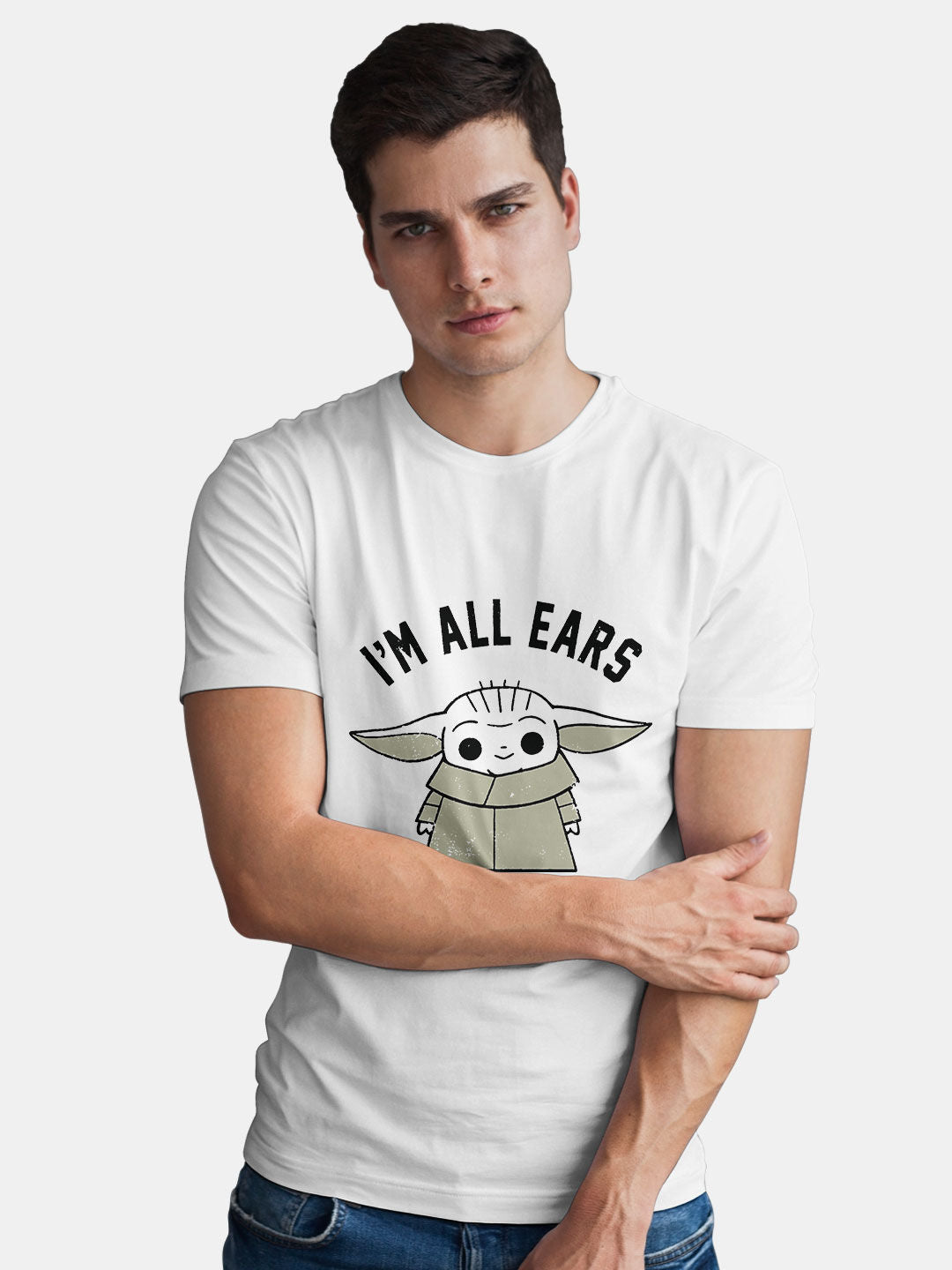 Grogus All Ears - Mens T-Shirt White Small