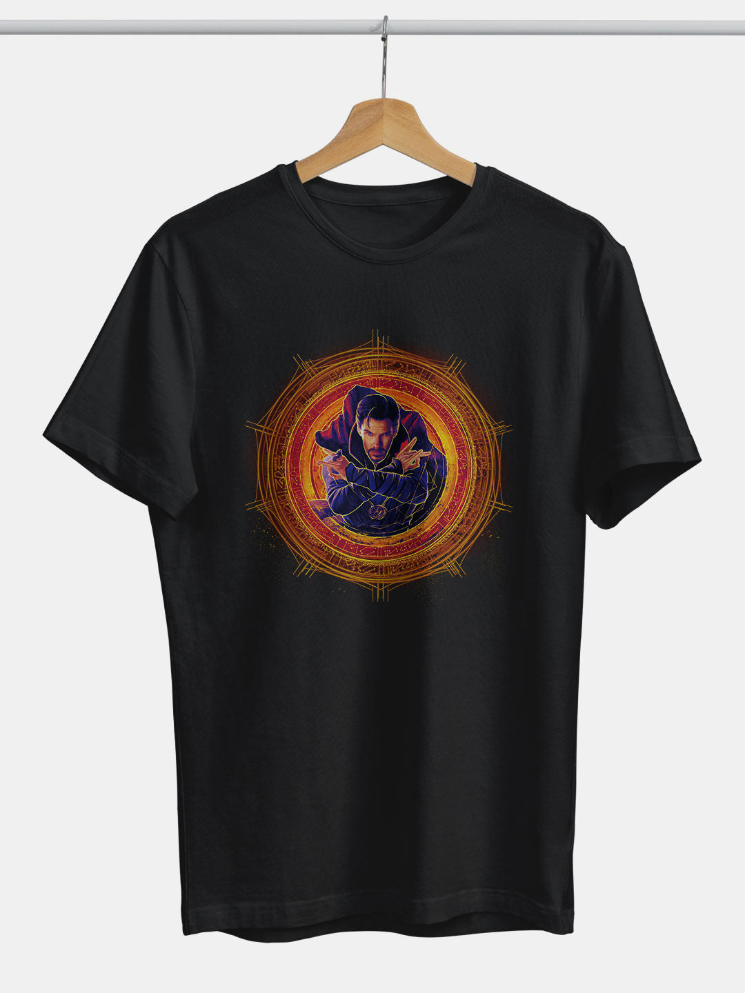 Strange to the rescue - Mens T-Shirt Black Medium