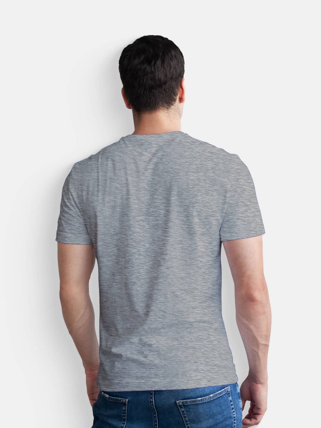 The American Trio - Mens T-Shirt Grey Melange Medium