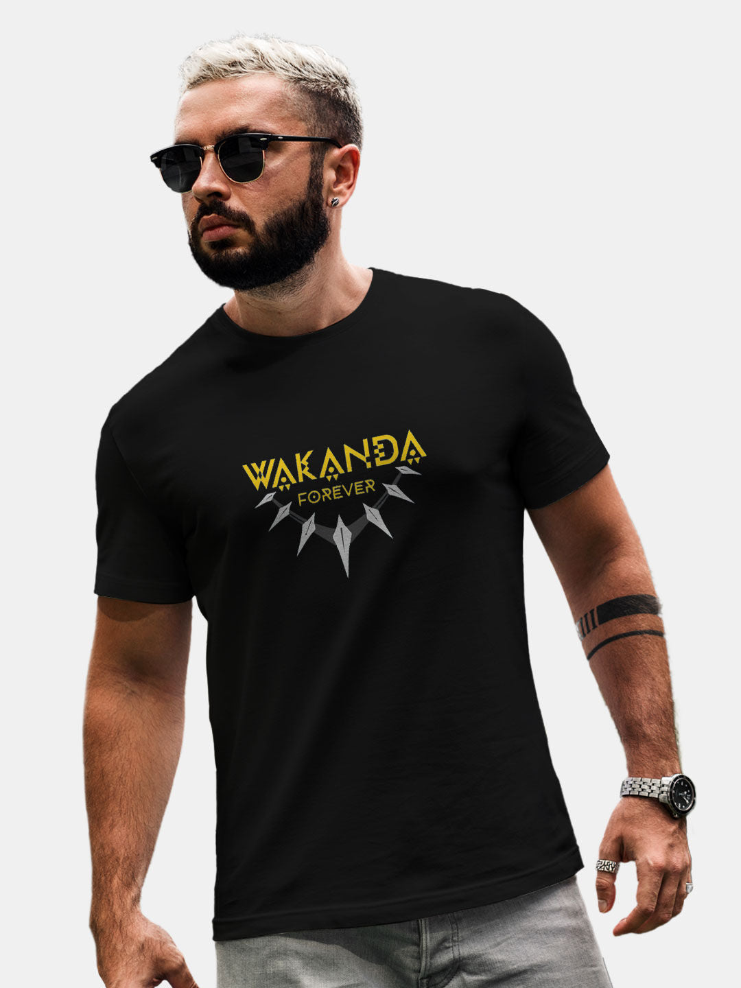 Wakanda Forever - Mens T-Shirt Black Small