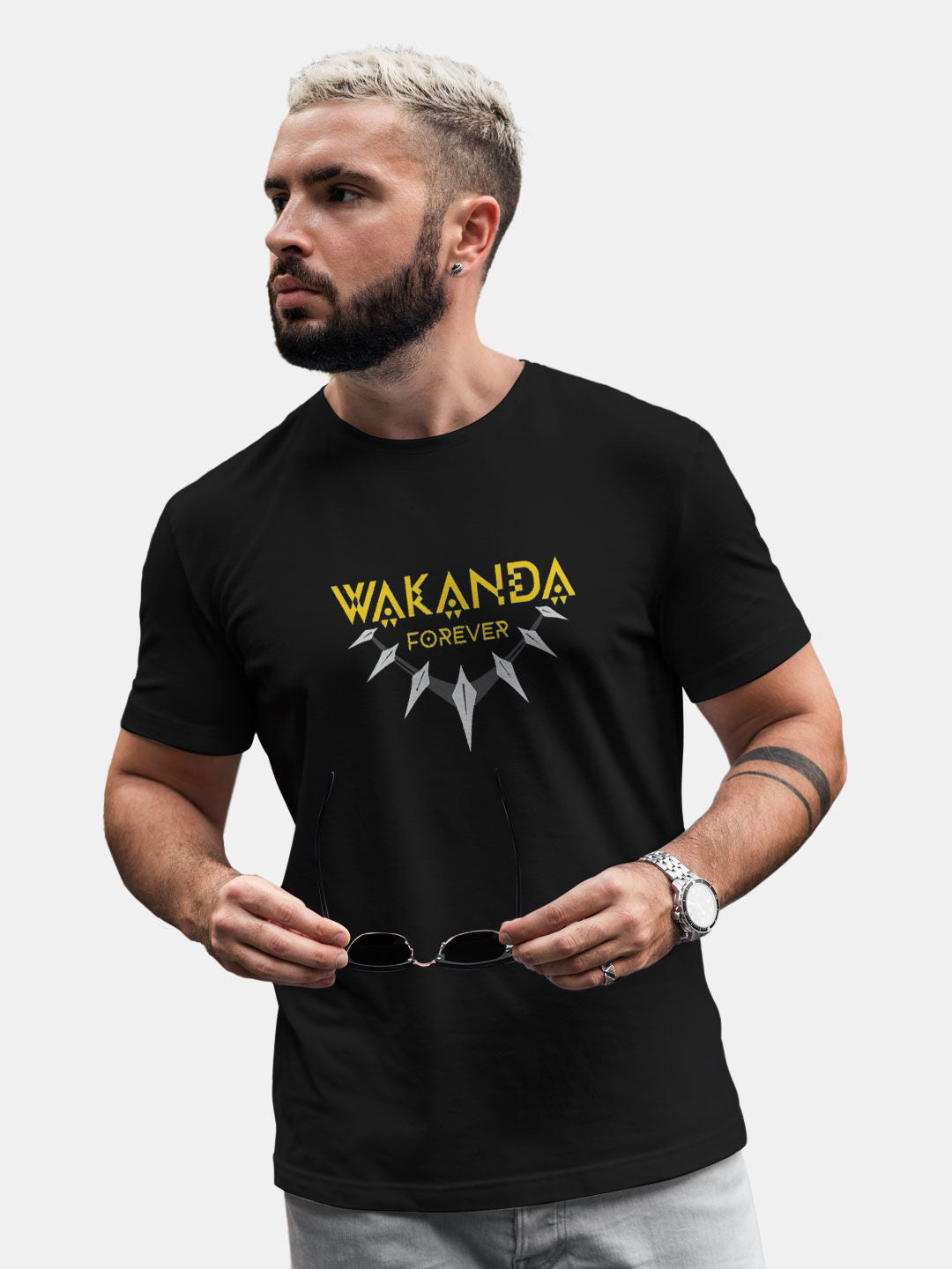 Wakanda Forever - Mens T-Shirt Black Small
