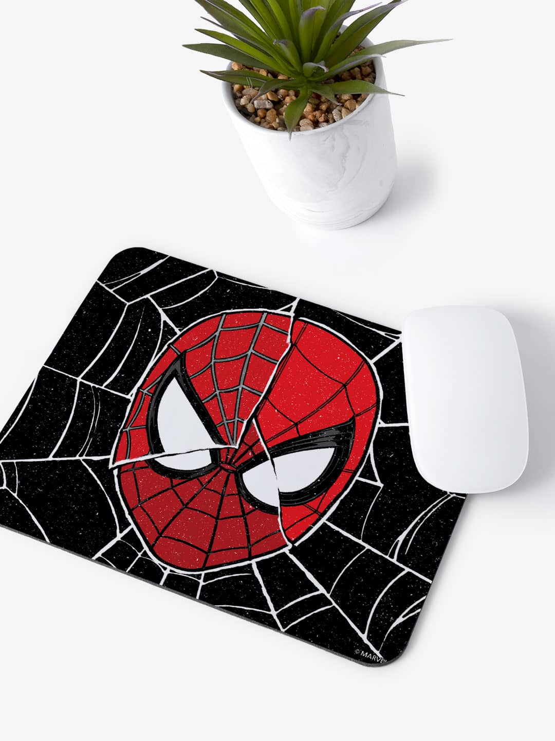 Spidey faces - Mouse Pad