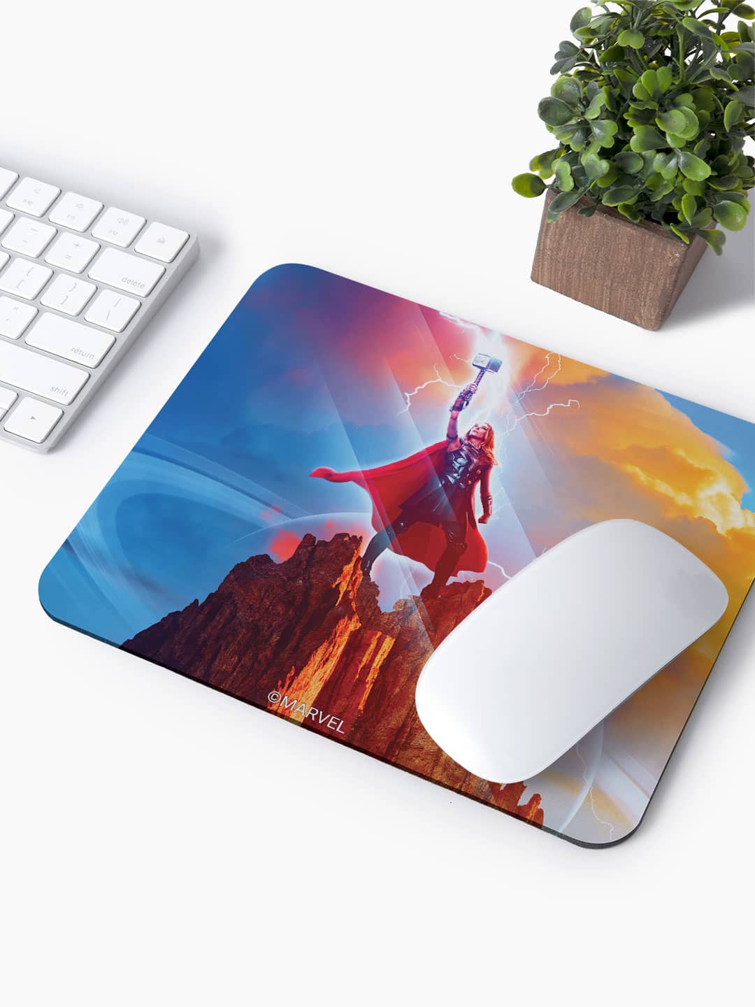 Raise the Mjolnir - Mouse Pad