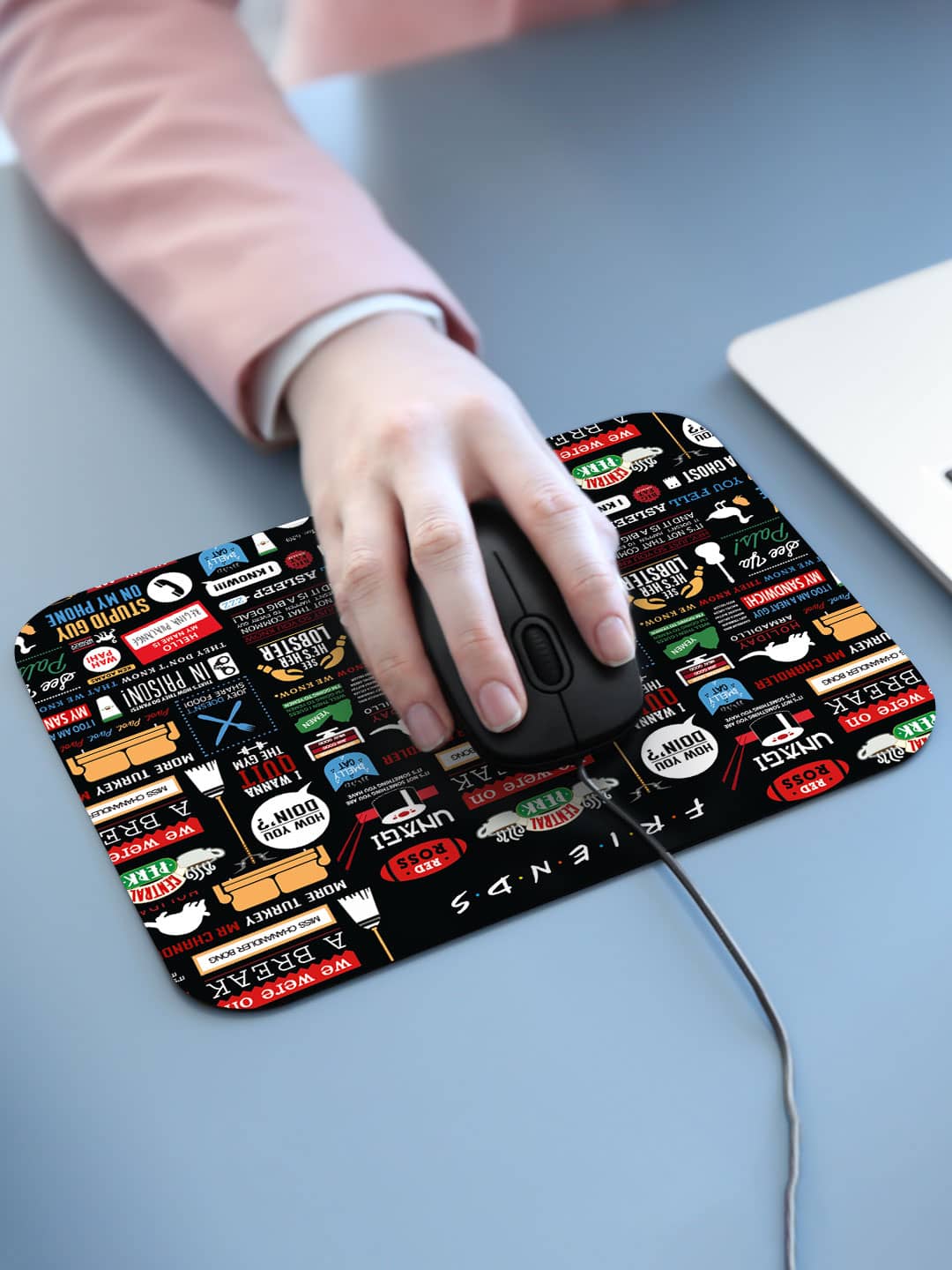 Friends Infographic - Mouse Pad