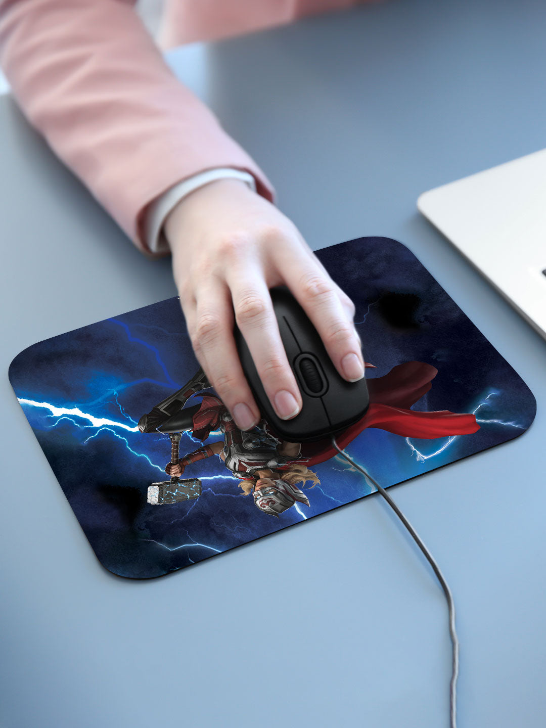 Mighty Thor Attack - Mouse Pad