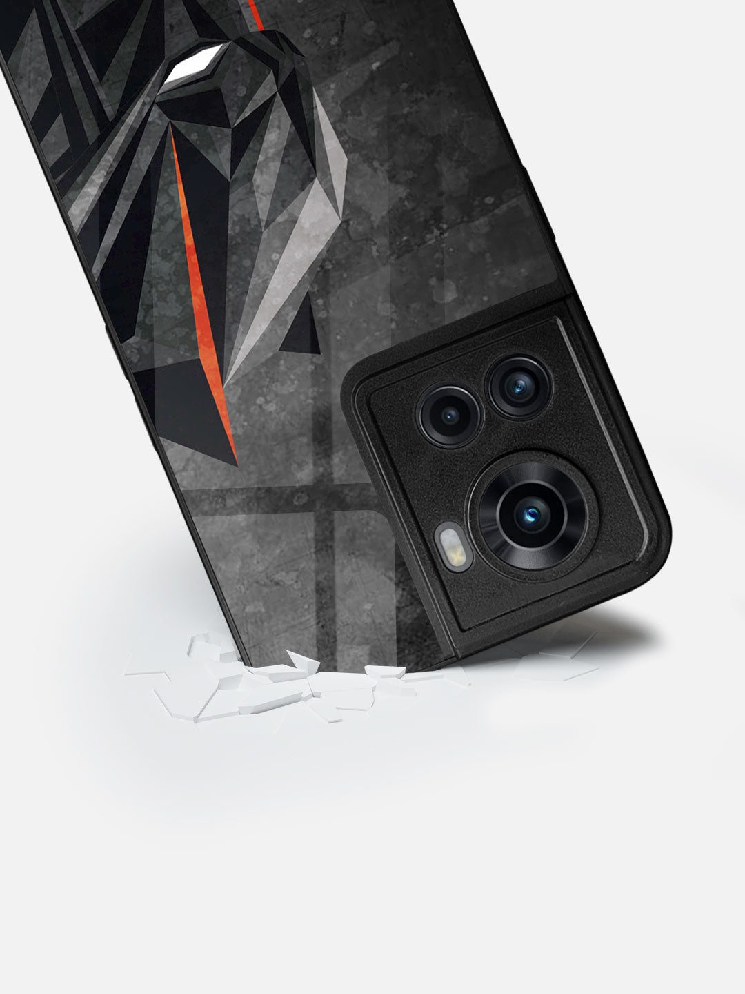 Batman Geometric - OnePlus 10R Glass Cover