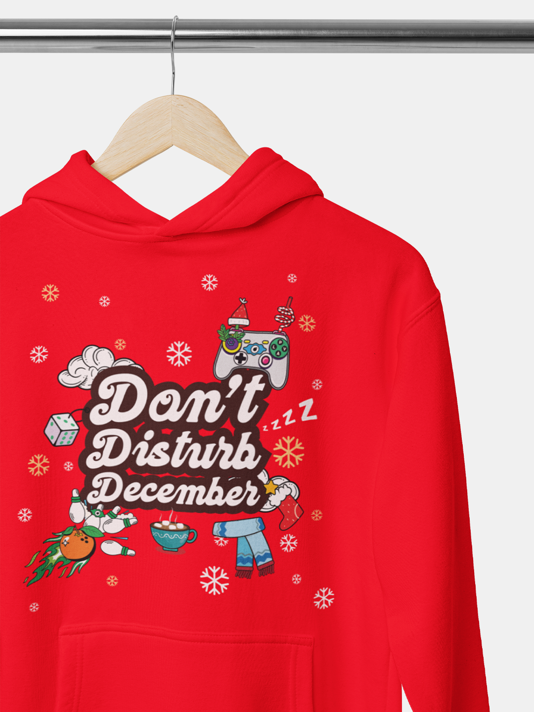 Play On DDD - Womens Oversized Hoodie - Red - Small