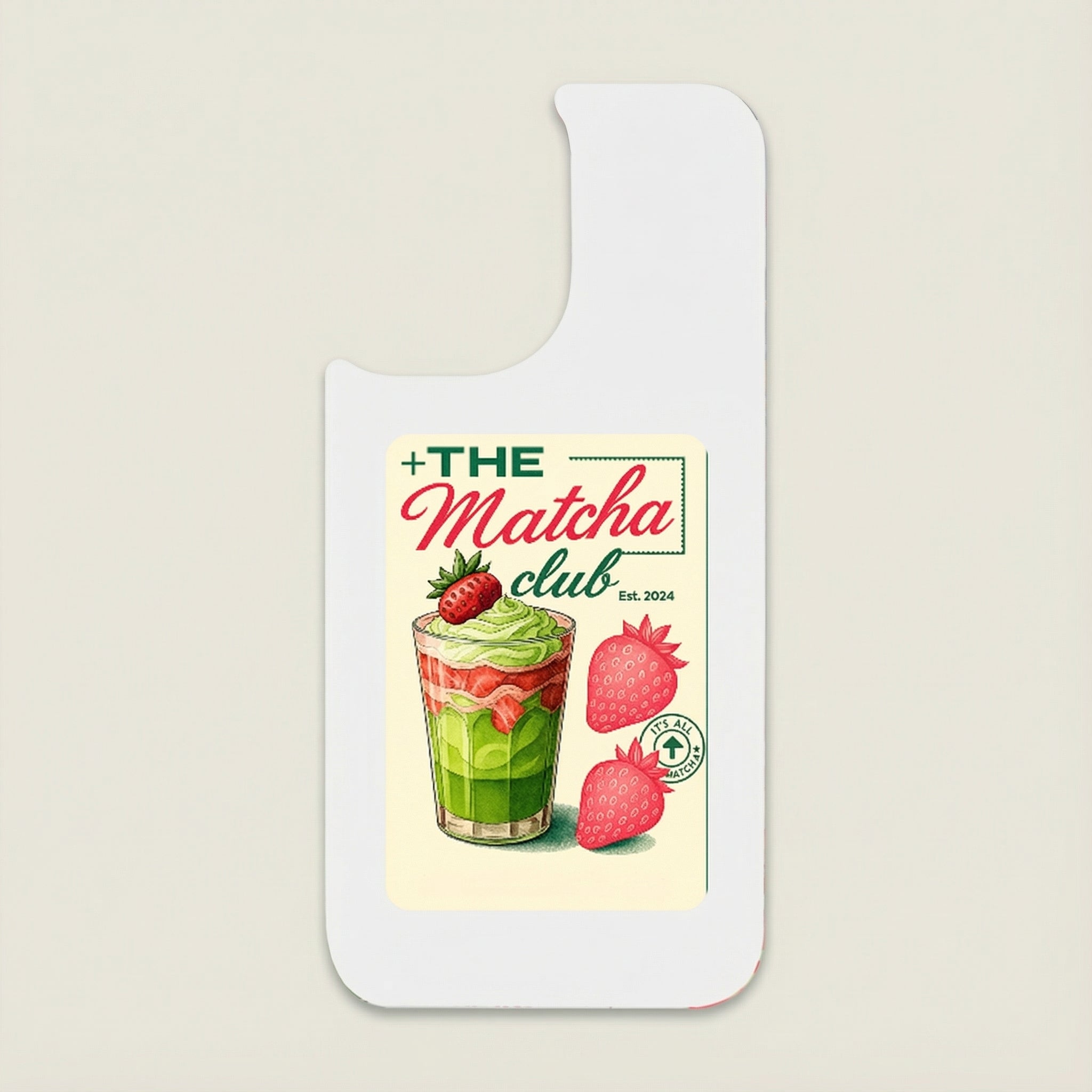 Matcha Mood - Plate for Situationship case