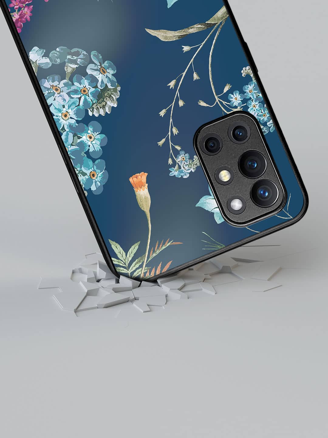 Azure Blooms - OnePlus 9R Cover