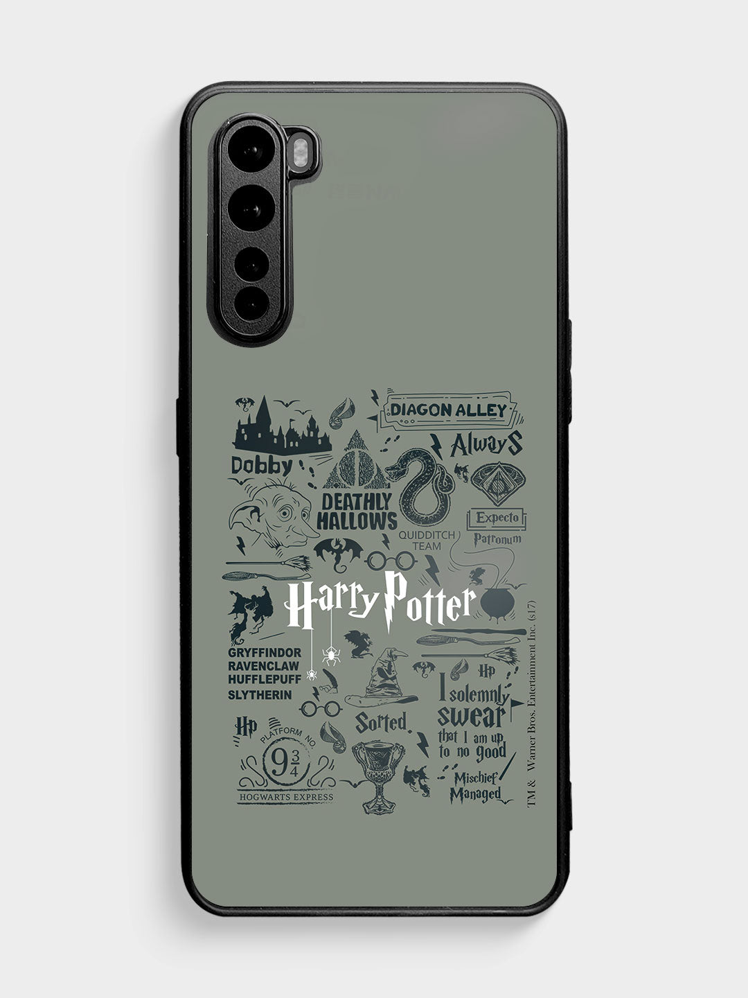 Harry Potter Infographic Grey - OnePlus Nord Cover