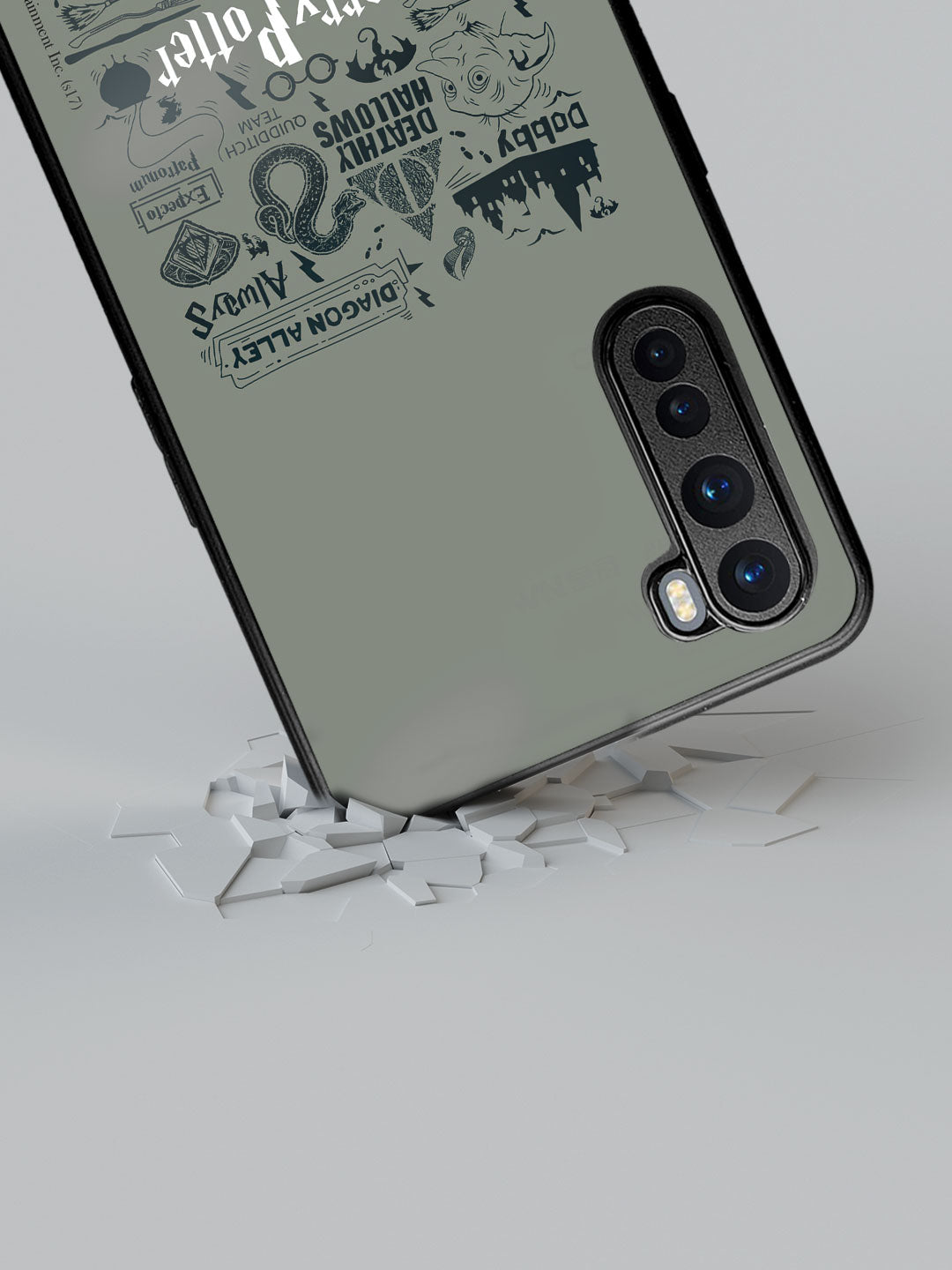 Harry Potter Infographic Grey - OnePlus Nord Cover