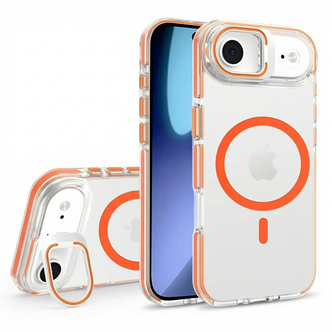 Clear Kickstand iPhone Case for iPhone Air Orange | Macmerise