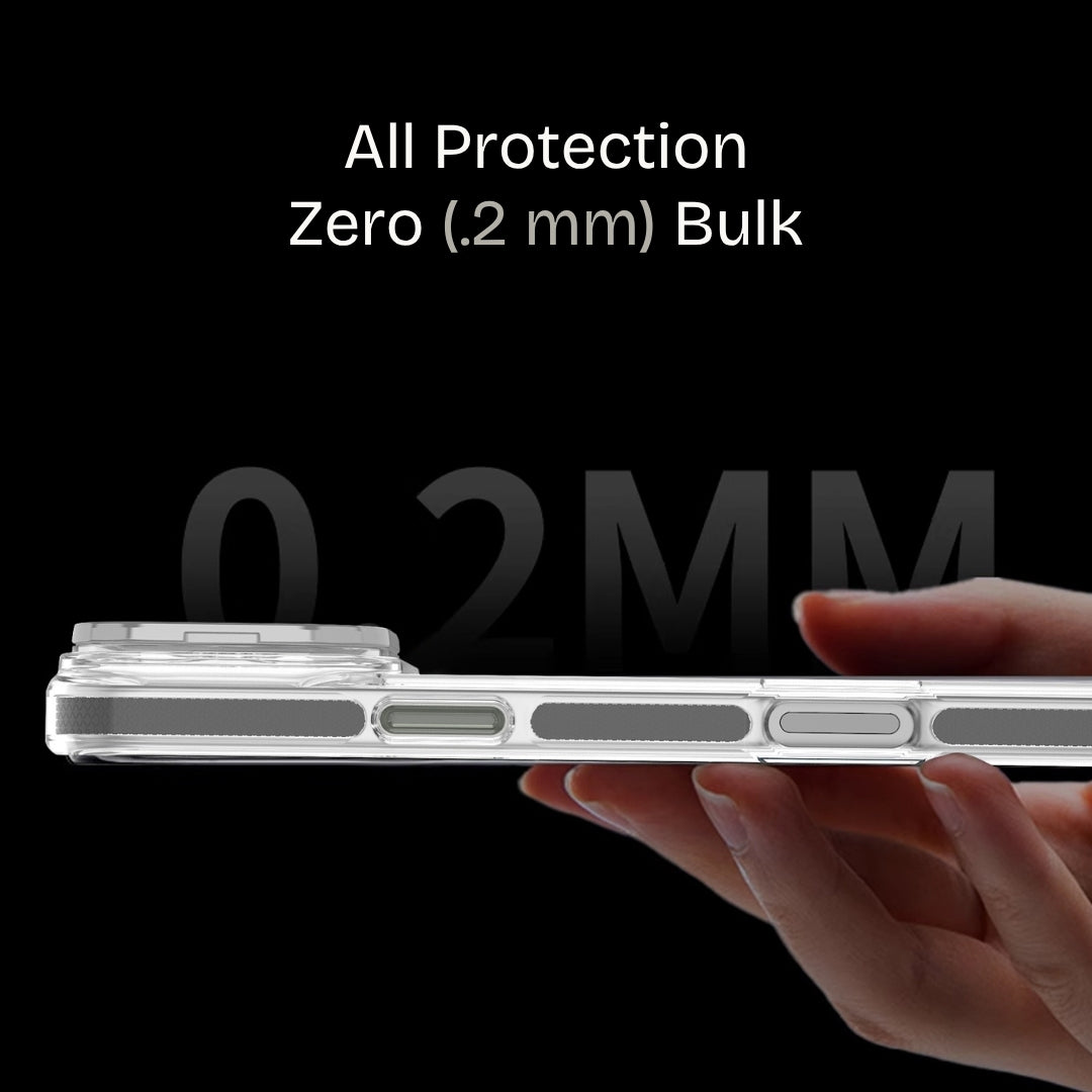 Clear Kickstand iPhone Case for iPhone 15 Pro Max Orange | Macmerise